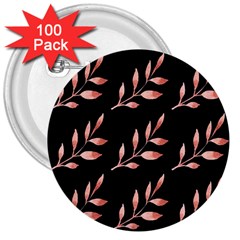 Spring Leafs 3  Buttons (100 Pack)  by Sparkle