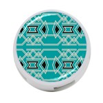 Abstract pattern geometric backgrounds  4-Port USB Hub (Two Sides) Back