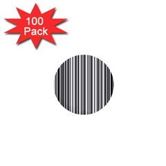 Barcode Pattern 1  Mini Buttons (100 Pack)  by Sapixe
