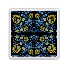 Folk Flowers Print Floral Pattern Ethnic Art Memory Card Reader (square) by Eskimos