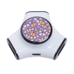 Vector-seamless-pattern-with-butterflies-beetles 3-port Usb Hub by Jancukart