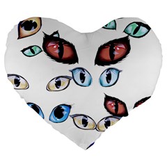 Glasses Large 19  Premium Heart Shape Cushions by Jancukart