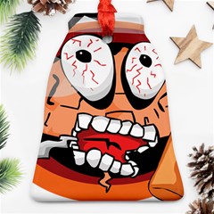 Brain Cartoon Animation Bell Ornament (two Sides) by Jancukart