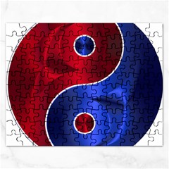 Yin Yang Eastern Asian Philosophy Rectangular Jigsaw Puzzl by Jancukart