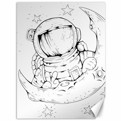 Astronaut-moon-space-astronomy Canvas 36  X 48  by Jancukart