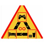 Gamer-geek-video-game-sign-fan Double Sided Flano Blanket (Medium)  60 x50  Blanket Front