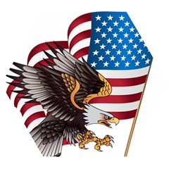 American-eagle- Clip-art Wooden Puzzle Hexagon by Jancukart