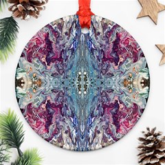 Abstract Arabesque Ornament (round) by kaleidomarblingart
