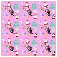 Pink Krampus Christmas Lightweight Scarf  by NerdySparkleGoth