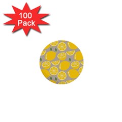 Lemon Pattern 1  Mini Buttons (100 Pack)  by artworkshop