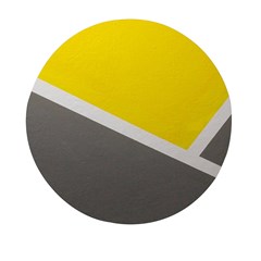 Pattern Yellow And Gray Mini Round Pill Box (pack Of 3) by nateshop