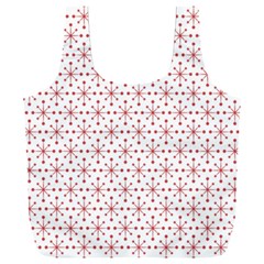 Pattern Christmas Pattern Red Stars Full Print Recycle Bag (xxxl) by Sapixe