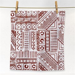 Tribal Pattern Vintage Texture Face Towel by Sapixe
