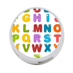 Vectors Alphabet Eyes Letters Funny 4-port Usb Hub (one Side) by Sapixe