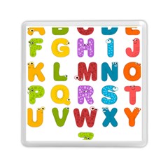 Vectors Alphabet Eyes Letters Funny Memory Card Reader (square) by Sapixe