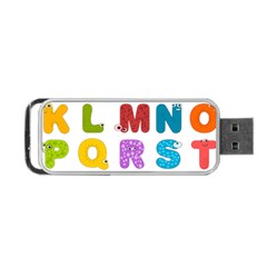 Vectors Alphabet Eyes Letters Funny Portable Usb Flash (two Sides) by Sapixe