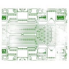 Circuit Board Double Sided Flano Blanket (medium)  by Sapixe