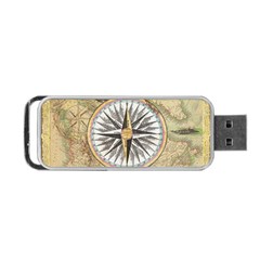 Map Vintage Nautical Collage Portable Usb Flash (two Sides) by Sapixe