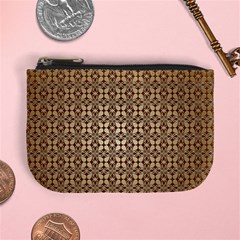 Background-chevron Chocolate Mini Coin Purse by nateshop