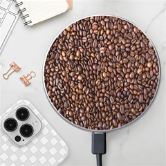Coffee Beans Food Texture Wireless Charger by artworkshop