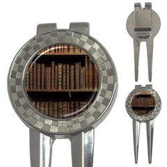 Books Covers Book Case Old Library 3-in-1 Golf Divots by Amaryn4rt