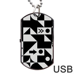 Abstract Art Artistic Artwork Dog Tag Usb Flash (two Sides) by Amaryn4rt
