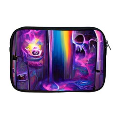 Purple Drawing Digital Art Apple Macbook Pro 17  Zipper Case by Amaryn4rt