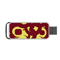 Illustration Art Pattern Design Painting- Portable Usb Flash (one Side) by Wegoenart