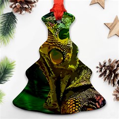 Chameleon Reptile Lizard Animal Christmas Tree Ornament (two Sides) by Wegoenart