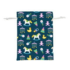 Cute Babies Toys Seamless Pattern Lightweight Drawstring Pouch (m) by Vaneshart