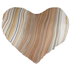 Marble Texture Marble Painting Large 19  Premium Heart Shape Cushions by Wegoenart
