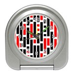 Illustration Background Geometric Pattern Travel Alarm Clock Front
