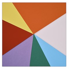 Colorful Paper Art Materials Square Satin Scarf (36  X 36 ) by Wegoenart