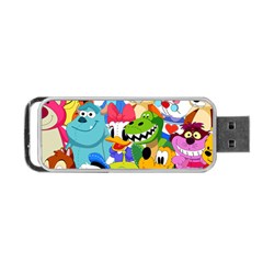 Illustration Cartoon Character Animal Cute Portable Usb Flash (two Sides) by Sudhe
