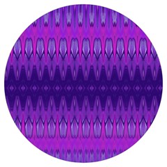 Illustration Purple Abstract Wallpaper Pattern Abstract Round Trivet by Sudhe