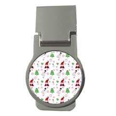 Santa Claus Snowman Christmas Xmas Money Clips (round)  by Amaryn4rt
