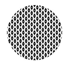 Triangle-black White Mini Round Pill Box (pack Of 3) by nateshop
