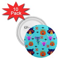 Illustration Design Gardening Texture 1 75  Buttons (10 Pack) by danenraven