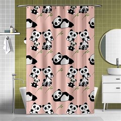 Pattern Panda Bear Shower Curtain 48  X 72  (small)  by danenraven