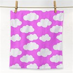 Purple Clouds  Face Towel Front