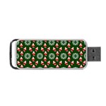 Xmas Christmas Background Portable USB Flash (One Side) Front