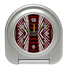 Abstract Pattern Travel Alarm Clock by Ravend