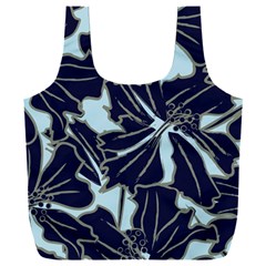 Floral Print Art Pattern Design Full Print Recycle Bag (xxl) by danenraven
