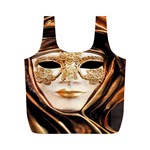 Venetian Mask Full Print Recycle Bag (M) Back