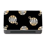 Gold Ornaments Black Memory Card Reader with CF Front