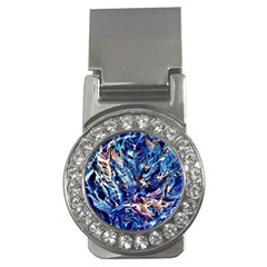 Cobalt Delta Money Clips (cz)  by kaleidomarblingart