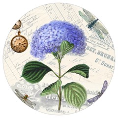 Vintage Shabby Chic Dragonfly Round Trivet by Wegoenart