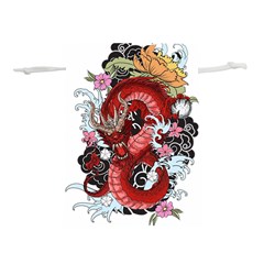 Drawing Red Dragon Legendary Lightweight Drawstring Pouch (l) by Jancukart