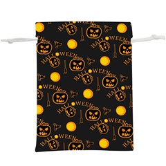 Halloween Background Pattern  Lightweight Drawstring Pouch (xl) by Ravend