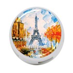 Eiffel Tower Landmark Architecture  Artistic 4-Port USB Hub (Two Sides) Front